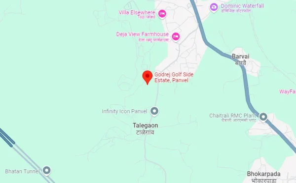 godrej-golf-side-estate-location-map